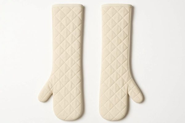 26 Extra Long Cotton Oven Mitts Heavy Duty Heat Resistant Kitchen Baking Gloves For Ovens Pots Pans 1 Pair